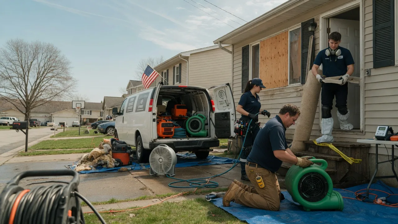Water Damage Restoration in Dahinda, IL near me